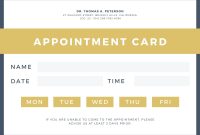 Awasome Appointment Card Template Free Download 2022
