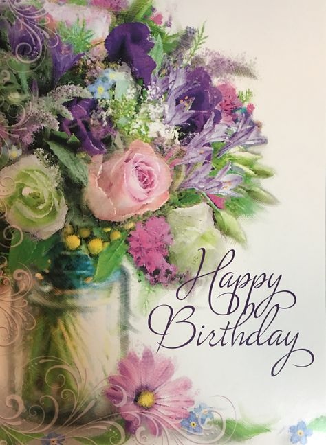 Awasome Happy Birthday Card Flowers Free References